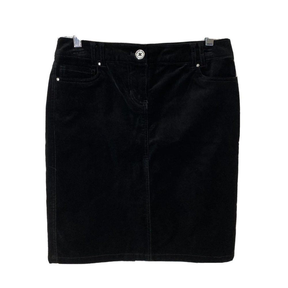White House Black market Womens Size 0 Skirt Pencil Velvet Stretch NWT